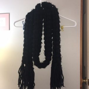 Black Knit Scarf